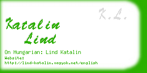 katalin lind business card